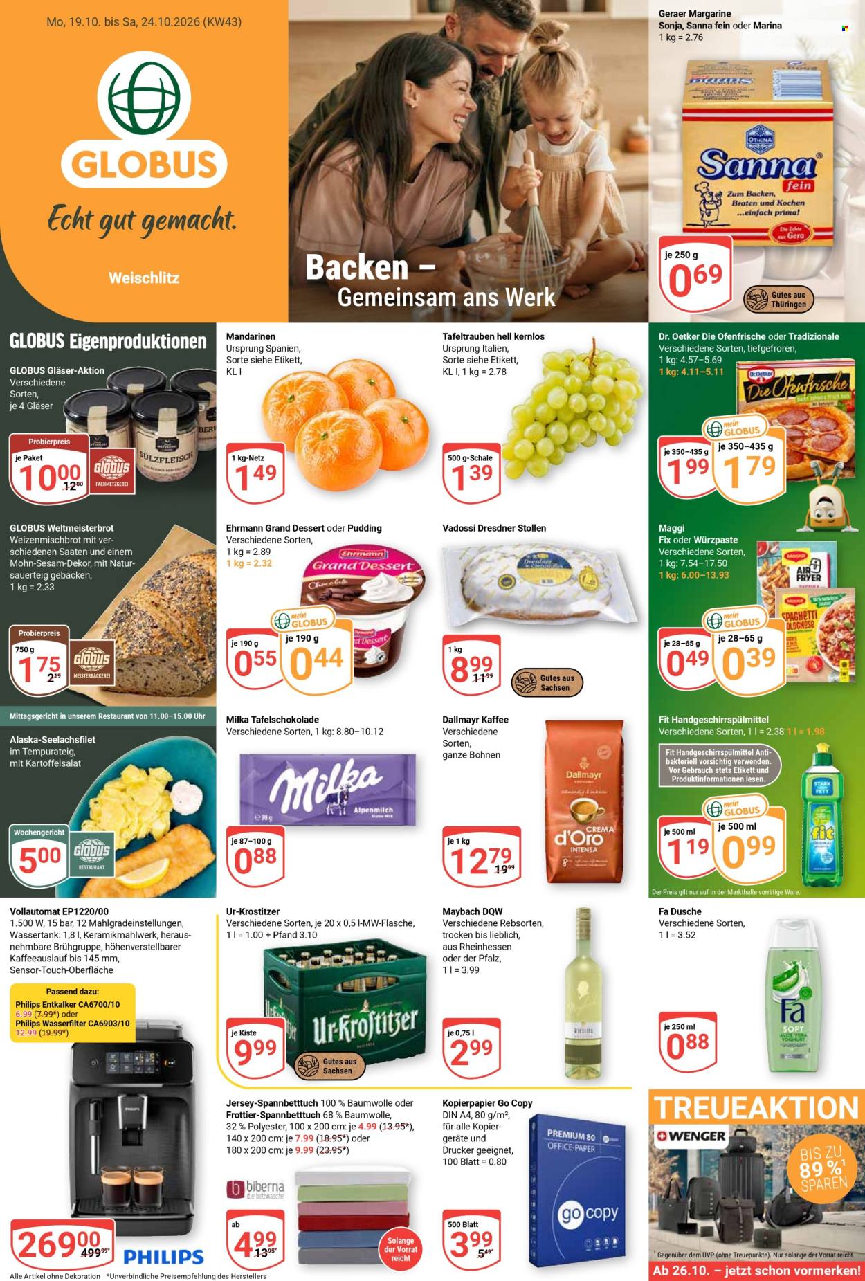 Globus Prospekte  - 19.10.2026 - 24.10.2026. Seite 1