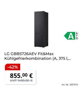 LG GBBS726AEV Fit&Max