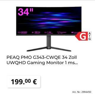 PEAQ PMO G343-CWQE 34 Zoll