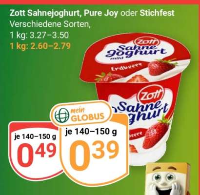 Zott Sahnejoghurt, Pure Joy oder Stichfest