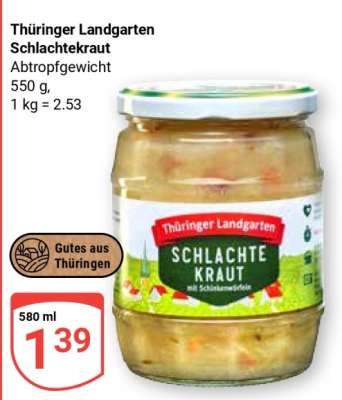 THÜRINGER LANDGARTEN Schlachtekraut