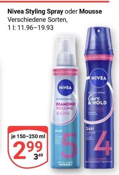 Nivea Styling-Spray oder -Mousse