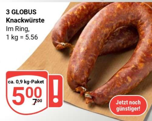 3 GLOBUS Knackwürste