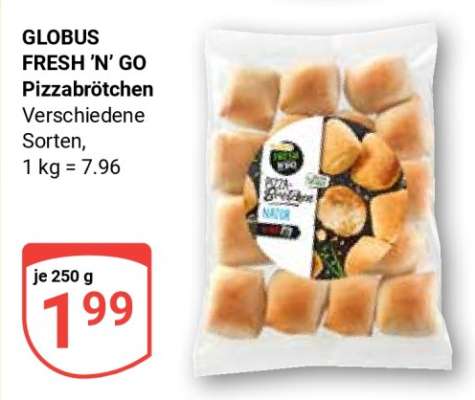 GLOBUS FRESH'N'GO Pizzabrötchen