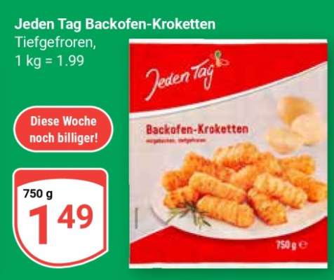 Jeden Tag Backofen-Kroketten