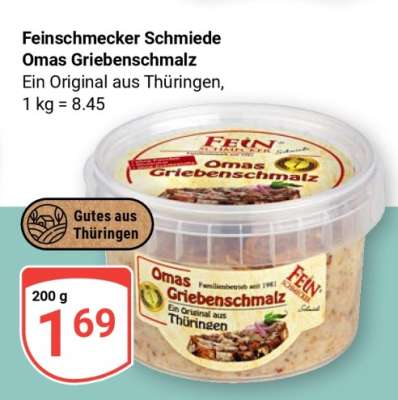 Feinschmecker Schmiede Omas Griebenschmalz