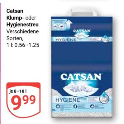 Catsan Klump- oder Hygienestreu