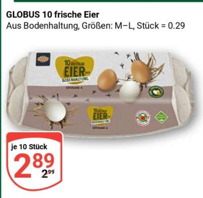 GLOBUS 10 frische Eier