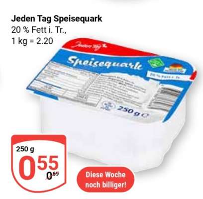 Jeden Tag Speisequark