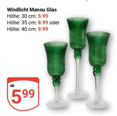 Windlicht Manou Glas