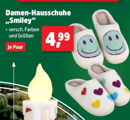 Damen-Hausschuhe „Smiley“