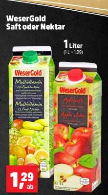 WeserGold Saft oder Nektar