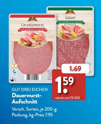 GUT DREI EICHEN Dauerwurst-Aufschnitt