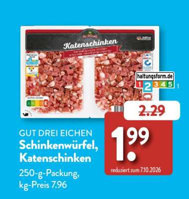 GUT DREI EICHEN Schinkenwürfel Katenschinken