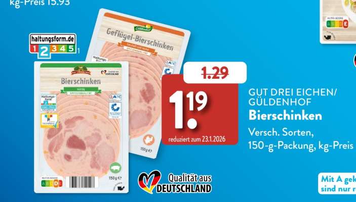 GUT DREI EICHEN/GÜLDENHOF Bierschinken