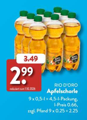 RIO D’ORO Apfelschorle
