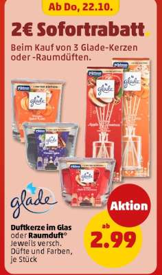 Duftkerze im Glas oder Raumduft