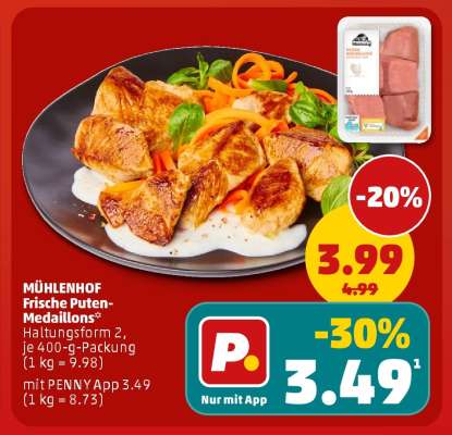 MÜHLENHOF Frische Puten-Medaillons