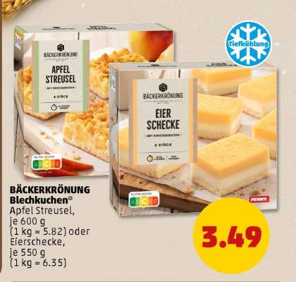 BÄCKERKRÖNUNG Blechkuchen