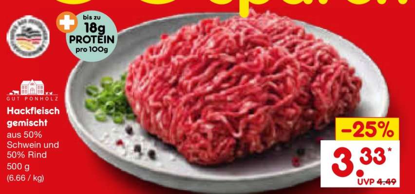 Hackfleisch gemischt