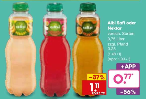 Albi Saft oder Nektar
