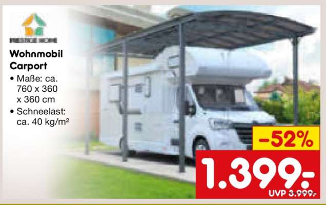 Wohnmobil Carport