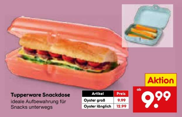 Tupperware Snackdose