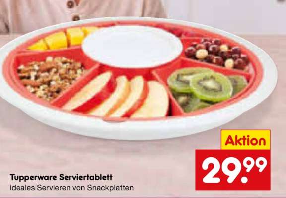 Tupperware Serviertablett