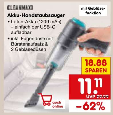 Akku-Handstaubsauger