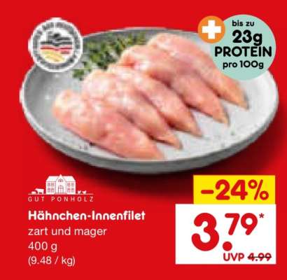 Hähnchen Innenfilet
