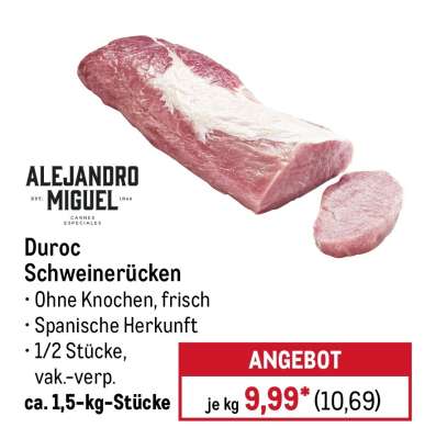 Duroc Schweinerücken