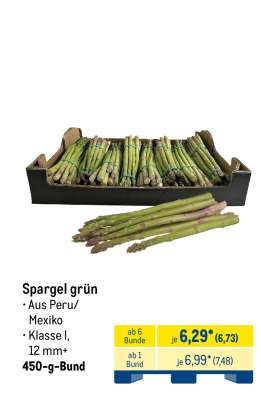 Spargel grün