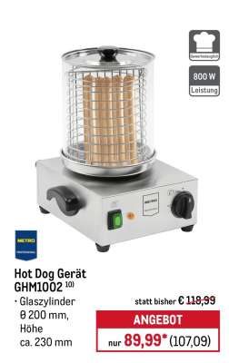 Hot Dog Gerät GHM1002