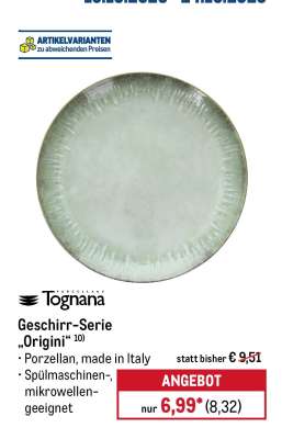 Tognana Geschirr-Serie „Origini“