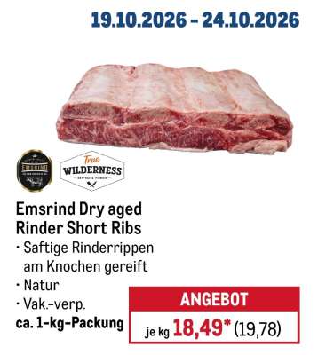 Emsrind Dry aged Rinder Short Ribs