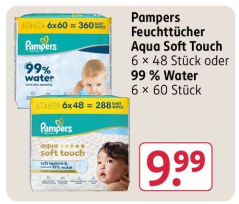 Pampers Feuchttücher Aqua Soft Touch