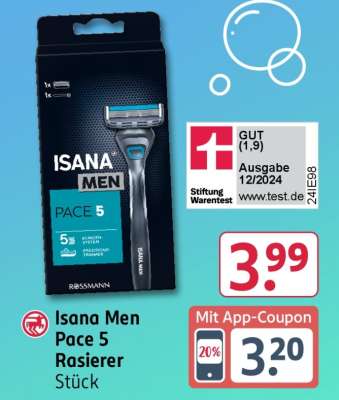 Isana Men Pace 5 Rasierer