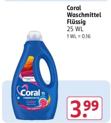 Coral Waschmittel flüssig