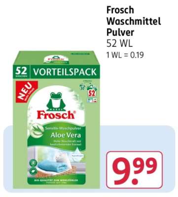 Frosch Waschmittel Pulver