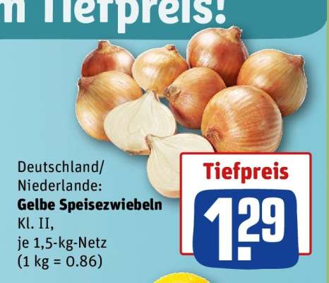 Gelbe Speisezwiebeln