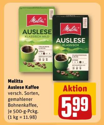 Melitta Auslese Kaffee