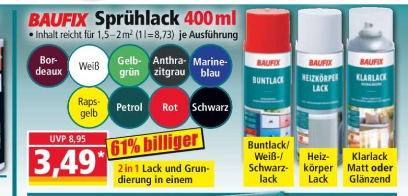 BAUFIX Sprühlack 400 ml