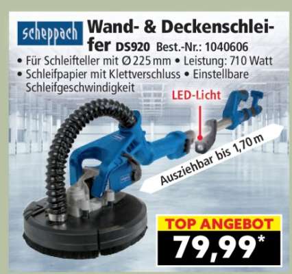 Wand- & Deckenschleifer DS920