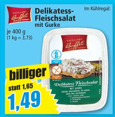 Delikatess-Fleischsalat mit Gurke