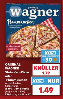 ORIGINAL WAGNER Steinofen-Pizza oder -Flammkuchen