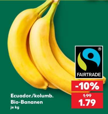 Ecuador./kolumb. Bio-Bananen