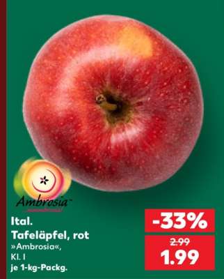 Ital. Tafeläpfel, rot