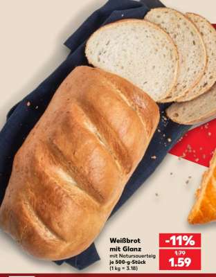Weißbrot mit Glanz