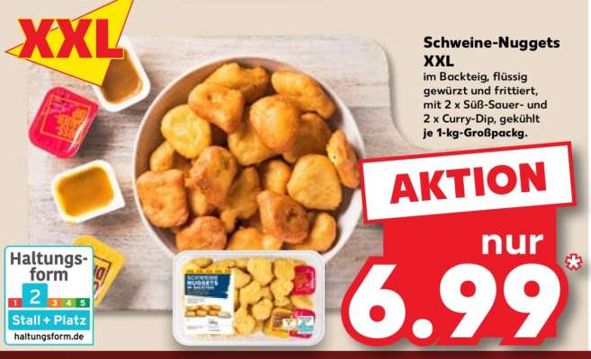 Schweine-Nuggets XXL