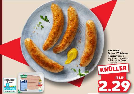 K-PURLAND Original Thüringer Rostbratwurst